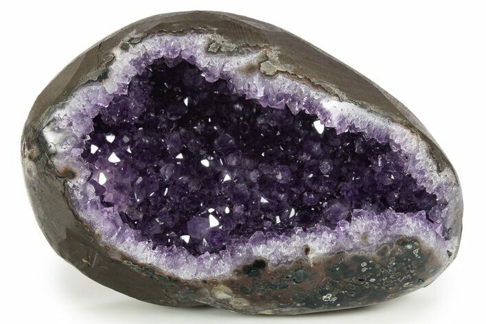 Sparkly Deep-Purple Amethyst Geode - Uruguay #342707